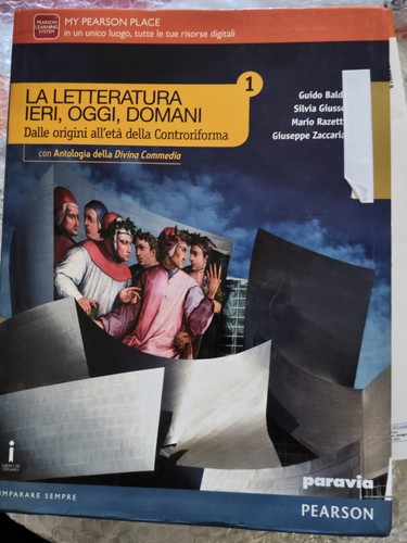 Pearson letteratura ieri - letteratura,