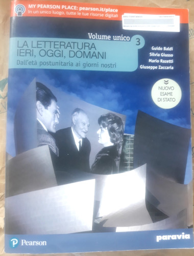 Letteratura ieri oggi - la, ieri,